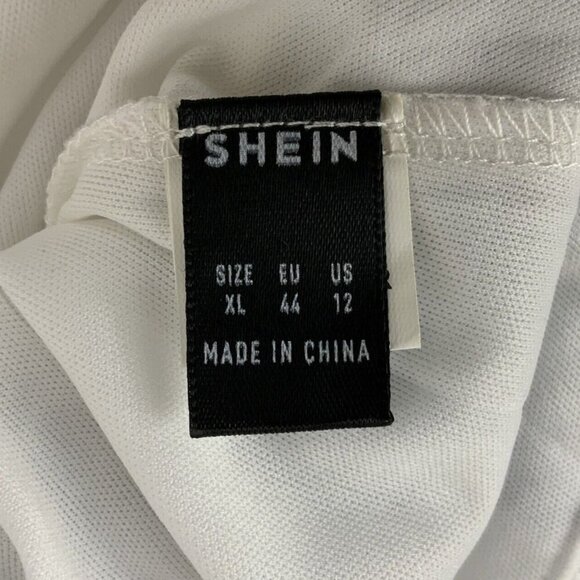 Shein A-Line Tank Dress XL Blue White Tie-Dye Casual Beach Vacation - Picture 4 of 7